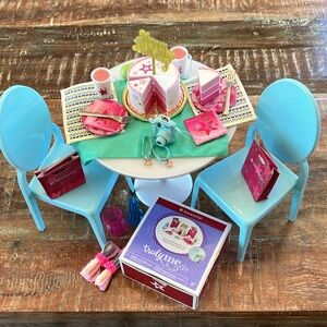 American Girl birthday party set AND dinner table set